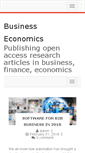 Mobile Screenshot of business-economics.be
