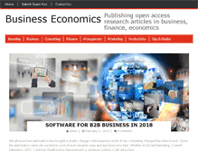 Tablet Screenshot of business-economics.be